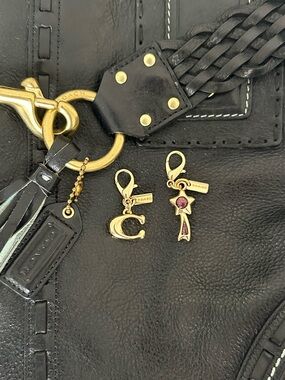 Coach Gold-Tone Initial and Shooting Star Charm Accents